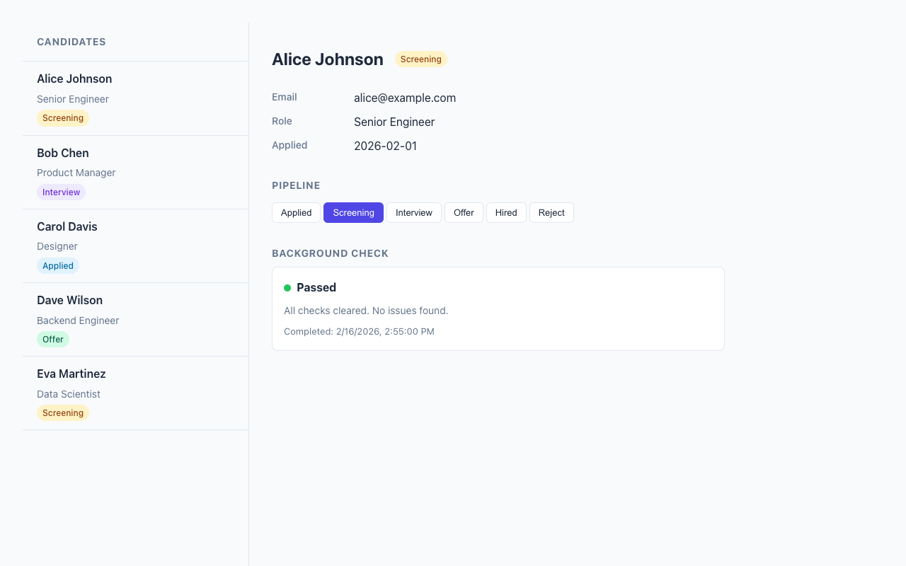 Background check complete - polling stopped